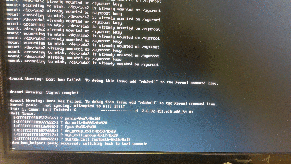 mount/dev/sda2 already mounted or /sysroot busy Linux新手园地Chinaunix