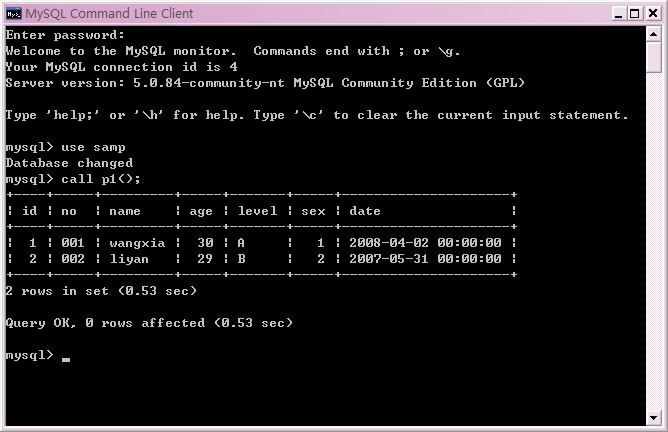 存储过程 动态sql_mysql存储过程怎么调用_存储过程报错怎么查